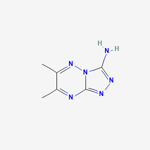 molecular formula C6H8N6 B4446997 s-Triazolo(4,3-B)-as-triazine, 3-amino-6,7-dimethyl- CAS No. 50839-90-2