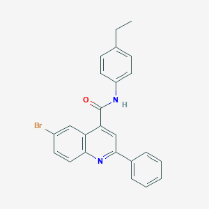 molecular formula C24H19BrN2O B444706 6-bromo-N-(4-ethylphenyl)-2-phenylquinoline-4-carboxamide 