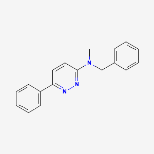 molecular formula C18H17N3 B4447174 Methylbenzyl(6-phenylpyridazin-3-yl)amine 