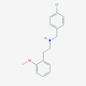 molecular formula C16H18ClNO B444812 N-(4-chlorobenzyl)-N-[2-(2-methoxyphenyl)ethyl]amine 