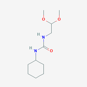 molecular formula C11H22N2O3 B4448427 N-cyclohexyl-N'-(2,2-dimethoxyethyl)urea 