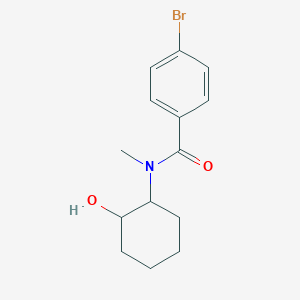 molecular formula C14H18BrNO2 B4448489 4-bromo-N-(2-hydroxycyclohexyl)-N-methylbenzamide 