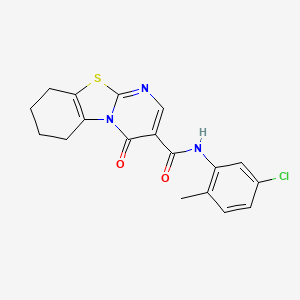 molecular formula C18H16ClN3O2S B4448660 N-(5-chloro-2-methylphenyl)-4-oxo-6,7,8,9-tetrahydro-4H-pyrimido[2,1-b][1,3]benzothiazole-3-carboxamide 