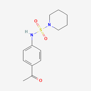 molecular formula C13H18N2O3S B4448722 N-(4-acetylphenyl)piperidine-1-sulfonamide 