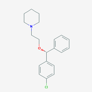 molecular formula C20H24ClNO B044488 1-[2-[(R)-(4-chlorophenyl)-phenylmethoxy]ethyl]piperidine CAS No. 132301-91-8