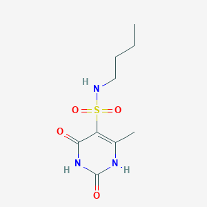 molecular formula C9H15N3O4S B4449103 N-butyl-6-methyl-2,4-dioxo-1,2,3,4-tetrahydro-5-pyrimidinesulfonamide 