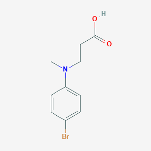 molecular formula C10H12BrNO2 B044494 3-[(4-Bromophenyl)(methyl)amino]propanoic acid CAS No. 111606-79-2