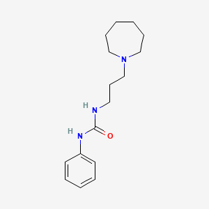 molecular formula C16H25N3O B4449447 1-[3-(Azepan-1-yl)propyl]-3-phenylurea 