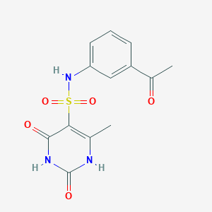 molecular formula C13H13N3O5S B4449880 N-(3-acetylphenyl)-6-methyl-2,4-dioxo-1,2,3,4-tetrahydropyrimidine-5-sulfonamide 