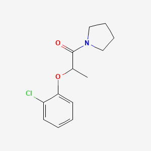 molecular formula C13H16ClNO2 B4450028 2-(2-CHLOROPHENOXY)-1-(1-PYRROLIDINYL)-1-PROPANONE 