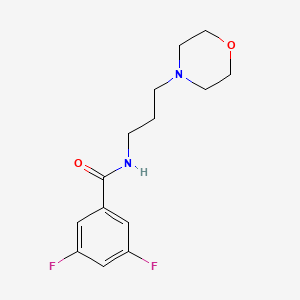 molecular formula C14H18F2N2O2 B4450203 3,5-difluoro-N-[3-(4-morpholinyl)propyl]benzamide 