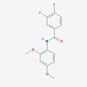 molecular formula C15H13F2NO3 B4450220 N-(2,4-dimethoxyphenyl)-3,4-difluorobenzamide 