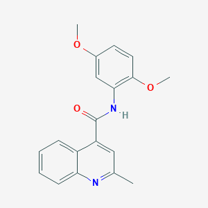 molecular formula C19H18N2O3 B4450735 N-(2,5-dimethoxyphenyl)-2-methylquinoline-4-carboxamide 