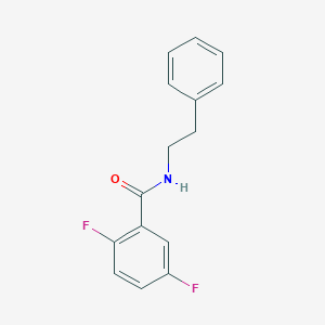 molecular formula C15H13F2NO B4450852 2,5-difluoro-N-(2-phenylethyl)benzamide 