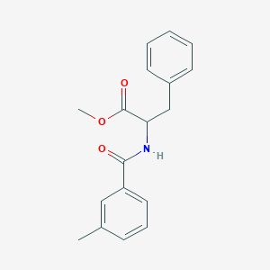 molecular formula C18H19NO3 B4450913 l-Phenylalanine, N-(m-toluoyl)-, methyl ester 