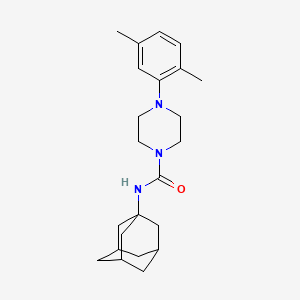 molecular formula C23H33N3O B4451087 N-1-adamantyl-4-(2,5-dimethylphenyl)piperazine-1-carboxamide 