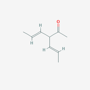 molecular formula C9H14O B044511 (E)-3-[(E)-prop-1-enyl]hex-4-en-2-one CAS No. 116454-35-4