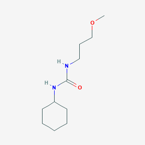 molecular formula C11H22N2O2 B4451203 N-cyclohexyl-N'-(3-methoxypropyl)urea 