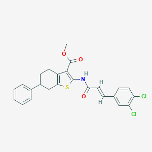 Methyl 2-{[3-(3,4-dichlorophenyl)acryloyl]amino}-6-phenyl-4,5,6,7-tetrahydro-1-benzothiophene-3-carboxylate