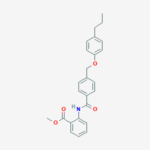 Methyl 2-({4-[(4-propylphenoxy)methyl]benzoyl}amino)benzoate