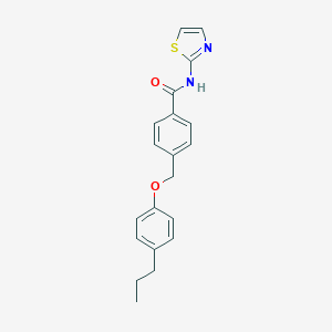 4-[(4-propylphenoxy)methyl]-N-(1,3-thiazol-2-yl)benzamide