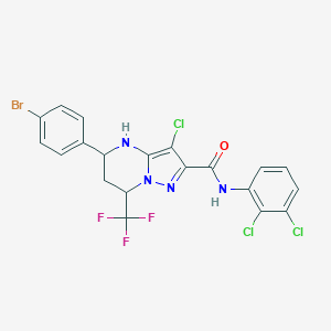 5-(4-bromophenyl)-3-chloro-N-(2,3-dichlorophenyl)-7-(trifluoromethyl)-4,5,6,7-tetrahydropyrazolo[1,5-a]pyrimidine-2-carboxamide