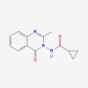 molecular formula C13H13N3O2 B4451798 N-(2-methyl-4-oxo-3,4-dihydroquinazolin-3-yl)cyclopropanecarboxamide 