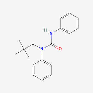 molecular formula C18H22N2O B4451847 1-(2,2-Dimethylpropyl)-1,3-diphenylurea 
