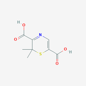 molecular formula C8H9NO4S B044520 2,3-Dihydro-2,2-dimethyl-1,4-thiazine-3,6-dicarboxylate CAS No. 112595-66-1