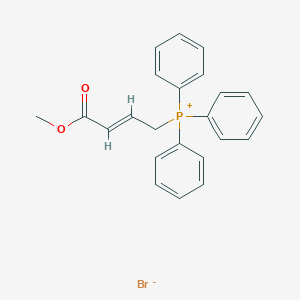 molecular formula C23H22BrO2P B044524 4-(三苯基甲基鏻)巴豆酸甲酯溴化物 CAS No. 2181-98-8