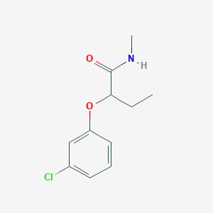 molecular formula C11H14ClNO2 B4452689 2-(3-chlorophenoxy)-N-methylbutanamide 