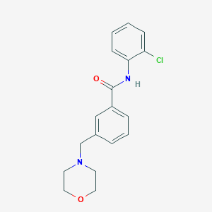 molecular formula C18H19ClN2O2 B4452871 N-(2-chlorophenyl)-3-(4-morpholinylmethyl)benzamide 