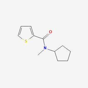 molecular formula C11H15NOS B4453062 N-cyclopentyl-N-methyl-2-thiophenecarboxamide 