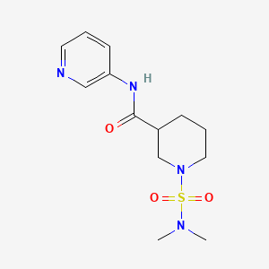 molecular formula C13H20N4O3S B4453065 1-[(dimethylamino)sulfonyl]-N-3-pyridinyl-3-piperidinecarboxamide 