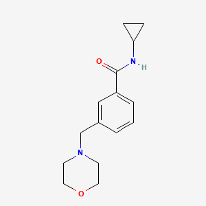 molecular formula C15H20N2O2 B4453085 N-cyclopropyl-3-(4-morpholinylmethyl)benzamide 