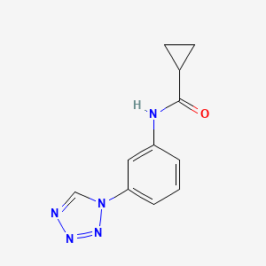 molecular formula C11H11N5O B4453417 N-[3-(1H-1,2,3,4-tetrazol-1-yl)phenyl]cyclopropanecarboxamide 