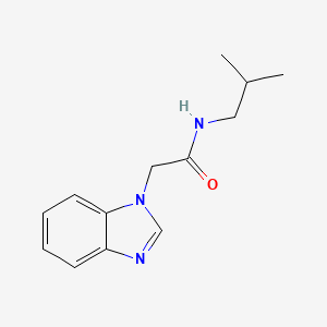 molecular formula C13H17N3O B4453459 2-(1H-benzimidazol-1-yl)-N-(2-methylpropyl)acetamide 