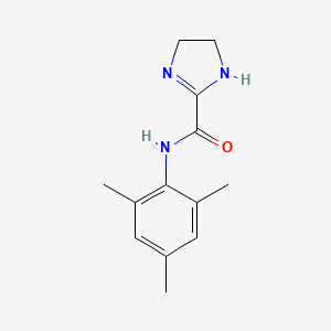 molecular formula C13H17N3O B4453504 N-mesityl-4,5-dihydro-1H-imidazole-2-carboxamide 