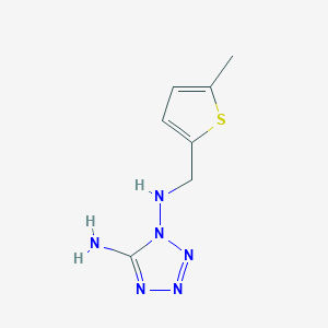 molecular formula C7H10N6S B4453632 N1-[(5-METHYLTHIOPHEN-2-YL)METHYL]-1H-1,2,3,4-TETRAZOLE-1,5-DIAMINE 