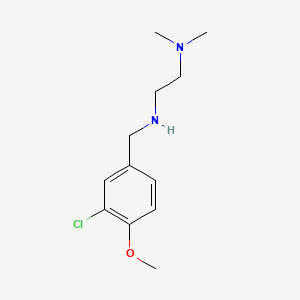 molecular formula C12H19ClN2O B4453726 N-(3-chloro-4-methoxybenzyl)-N-[2-(dimethylamino)ethyl]amine 