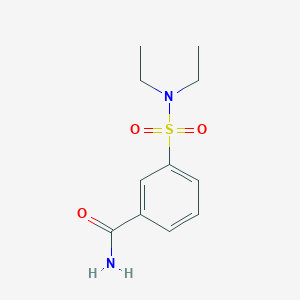 molecular formula C11H16N2O3S B4453780 3-[(diethylamino)sulfonyl]benzamide 