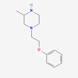 molecular formula C13H20N2O B4453877 3-methyl-1-(2-phenoxyethyl)piperazine 