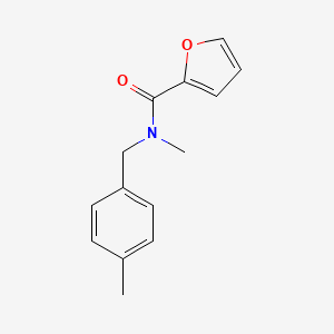 molecular formula C14H15NO2 B4453993 N-methyl-N-(4-methylbenzyl)-2-furamide 