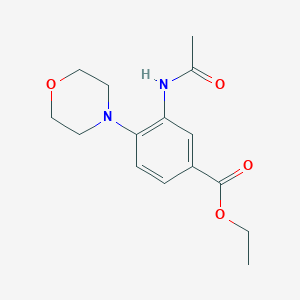 molecular formula C15H20N2O4 B4454024 Ethyl 3-acetamido-4-morpholin-4-ylbenzoate 