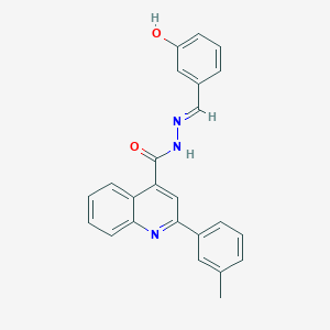 molecular formula C24H19N3O2 B445406 N'-[(E)-(3-hydroxyphenyl)methylidene]-2-(3-methylphenyl)quinoline-4-carbohydrazide 