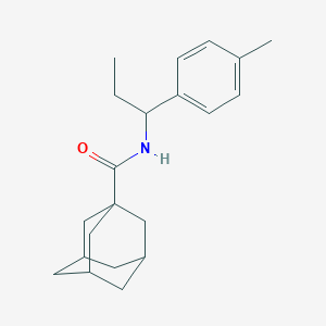 molecular formula C21H29NO B445429 N-[1-(4-methylphenyl)propyl]-1-adamantanecarboxamide 