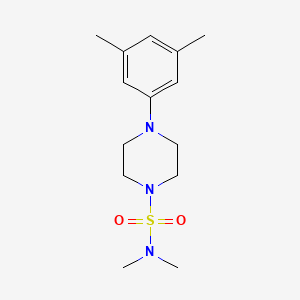 molecular formula C14H23N3O2S B4454415 4-(3,5-dimethylphenyl)-N,N-dimethylpiperazine-1-sulfonamide 