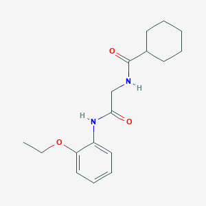molecular formula C17H24N2O3 B4455274 N-{2-[(2-ethoxyphenyl)amino]-2-oxoethyl}cyclohexanecarboxamide 