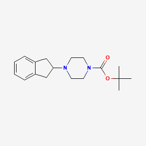 molecular formula C18H26N2O2 B4455468 tert-butyl 4-(2,3-dihydro-1H-inden-2-yl)piperazine-1-carboxylate 
