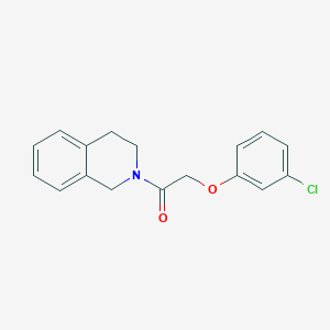 molecular formula C17H16ClNO2 B4455915 2-(3-CHLOROPHENOXY)-1-(1,2,3,4-TETRAHYDROISOQUINOLIN-2-YL)ETHAN-1-ONE 